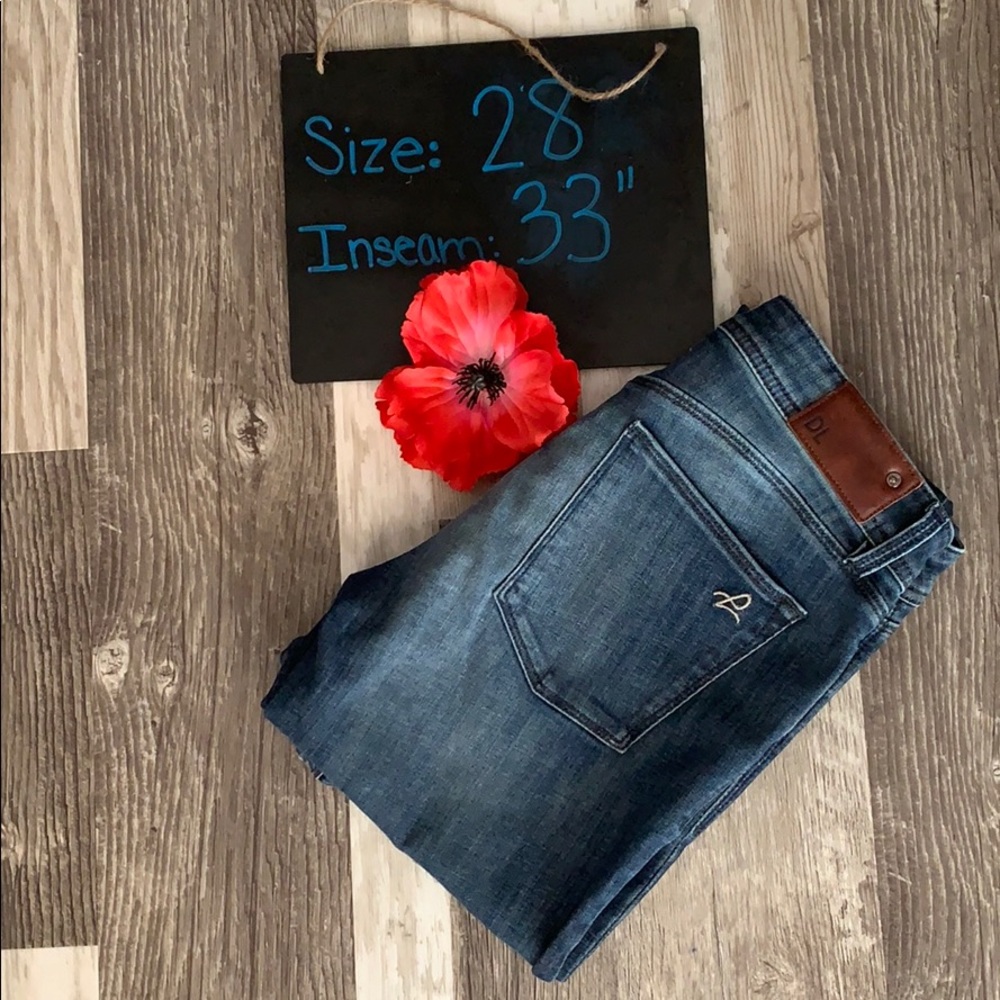 DL1961 Grace High-Rise Straight Jeans Size 28
